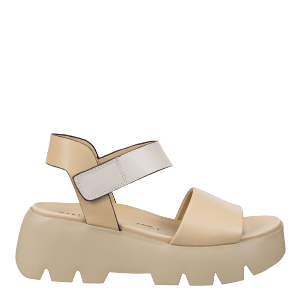 ALLOY in BEIGE Platform Sandals
