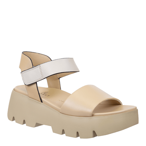 ALLOY in BEIGE Platform Sandals