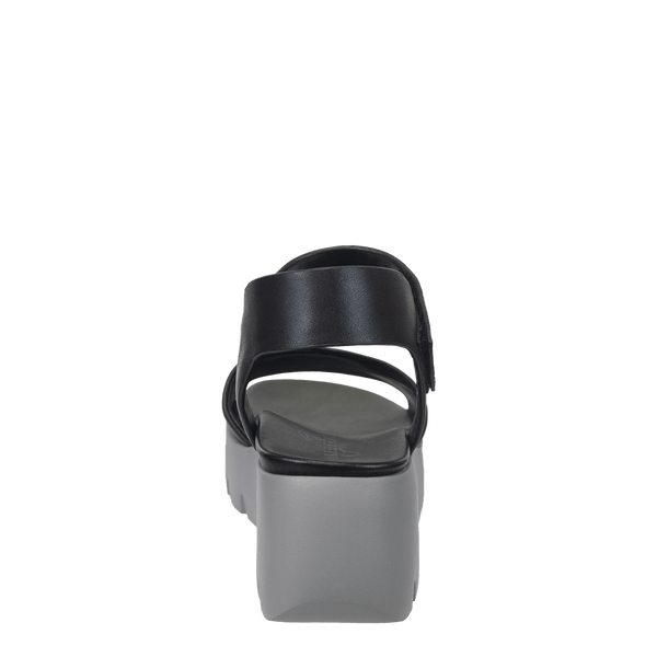 ALLOY in BLACK GREY Platform Sandals