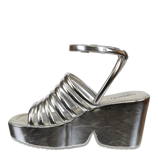 ANTIPODE in SILVER Heeled Sandals