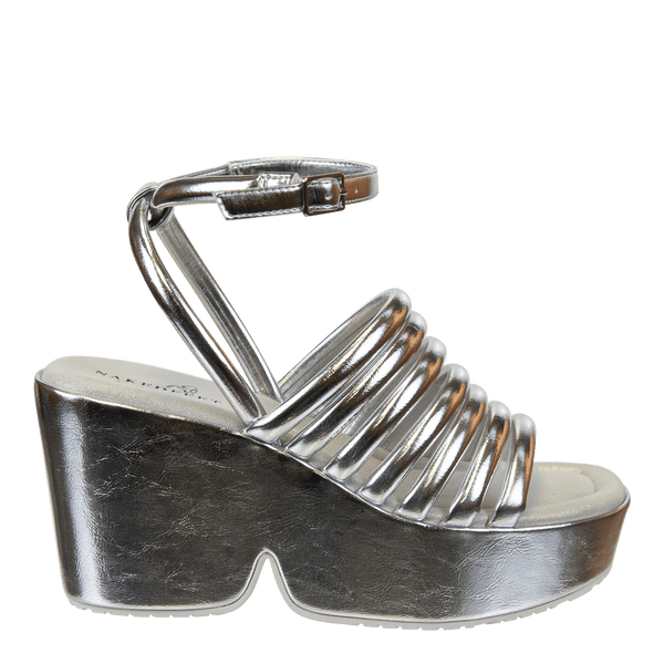 ANTIPODE in SILVER Heeled Sandals