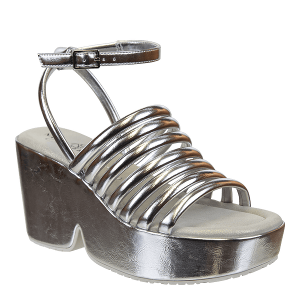 ANTIPODE in SILVER Heeled Sandals