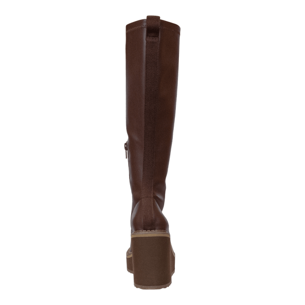APEX in CACAO Wedge Knee High Boots