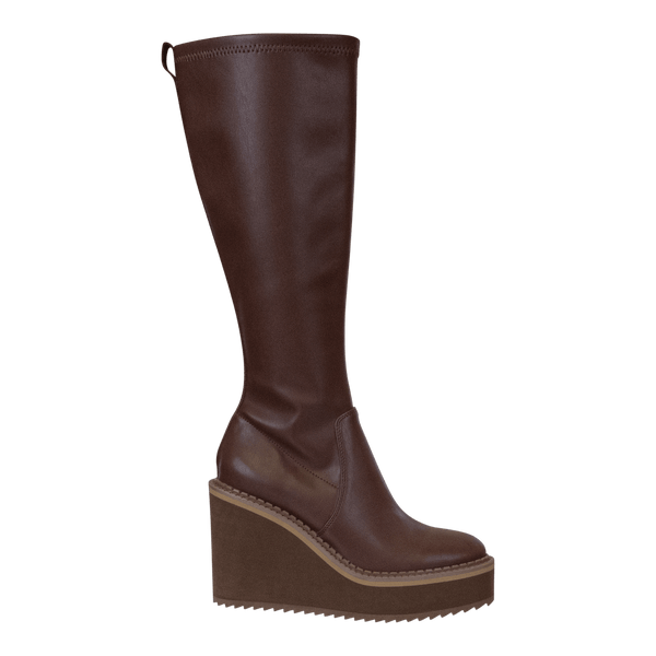 APEX in CACAO Wedge Knee High Boots