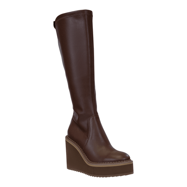 APEX in CACAO Wedge Knee High Boots
