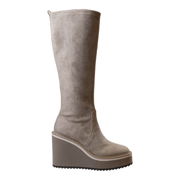 APEX in GREIGE Wedge Knee High Boots