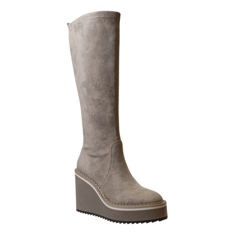 APEX in GREIGE Wedge Knee High Boots