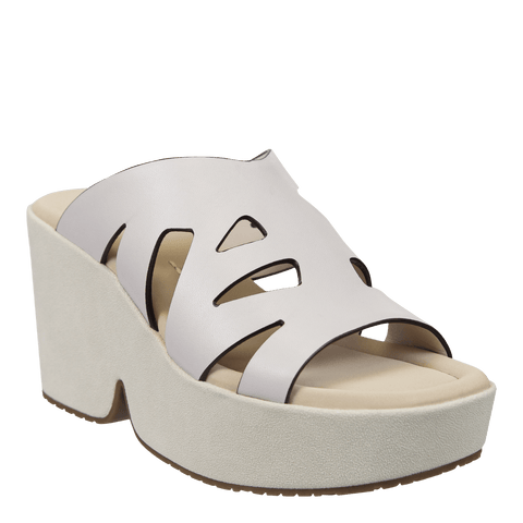 BRIO in WHITE Heeled Sandals
