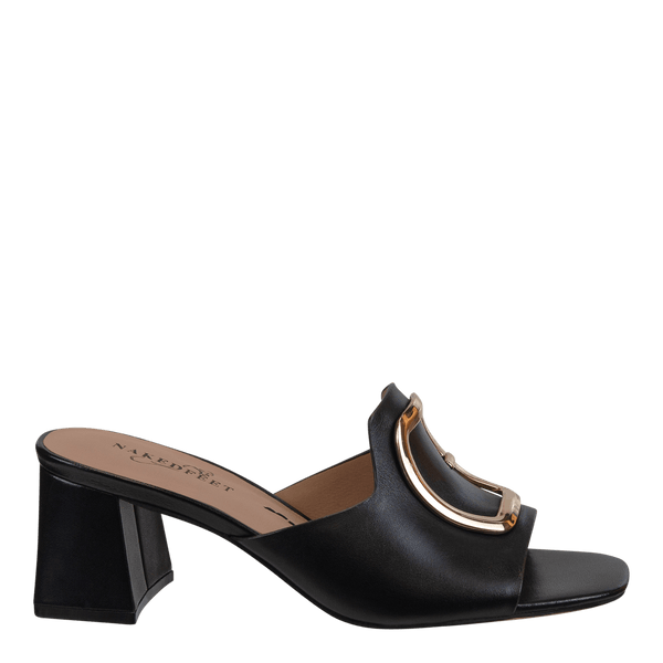 CUPEL in BLACK Heeled Sandals