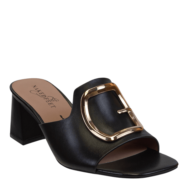 CUPEL in BLACK Heeled Sandals