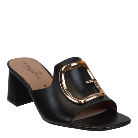 CUPEL in BLACK Heeled Sandals