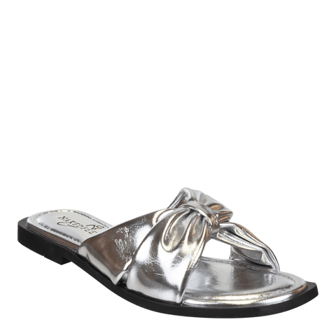 GOA in SILVER Flat Sandals