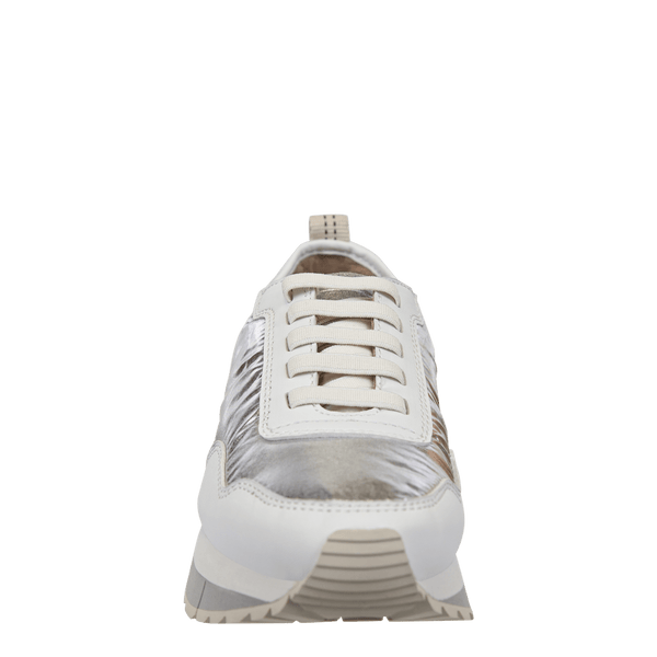 KINETIC in SILVER Platform Sneakers