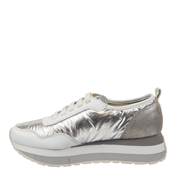 KINETIC in SILVER Platform Sneakers