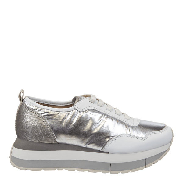 KINETIC in SILVER Platform Sneakers