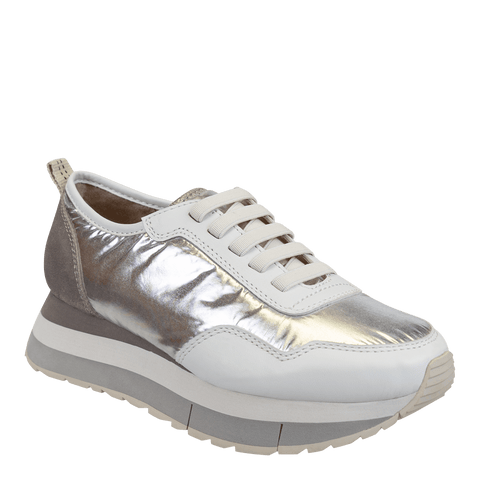 KINETIC in SILVER Platform Sneakers