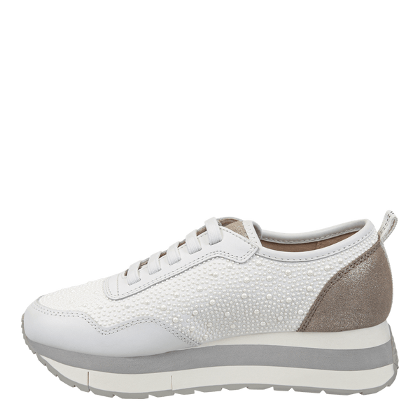 KINETIC in WHITE PEARL Platform Sneakers