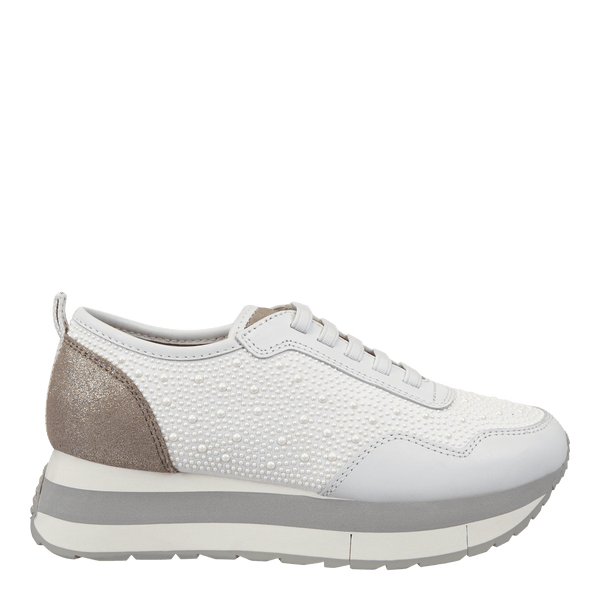 KINETIC in WHITE PEARL Platform Sneakers