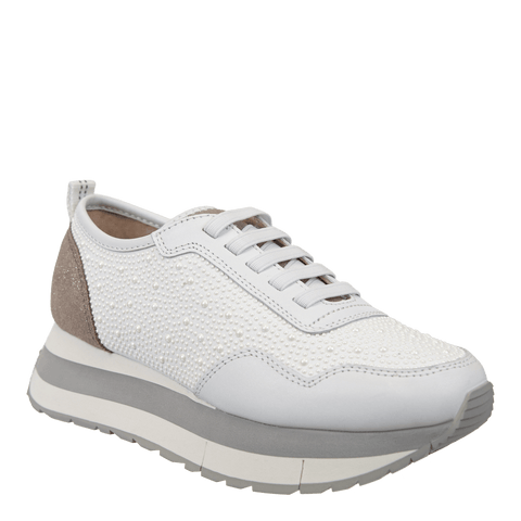 KINETIC in WHITE PEARL Platform Sneakers
