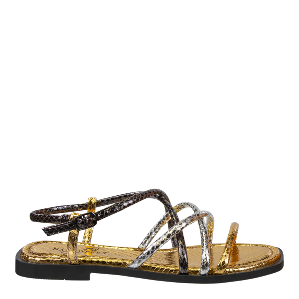 MINIMALIST in PEWTER Flat Sandals