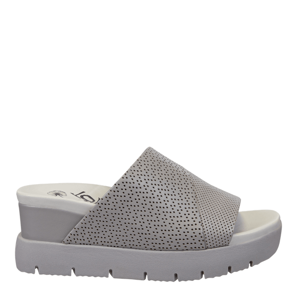 NORM in GREY Wedge Sandals