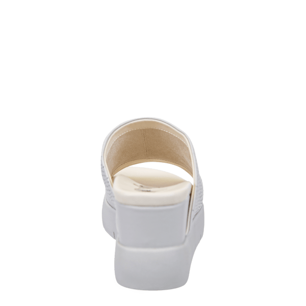 NORM in WHITE Wedge Sandals