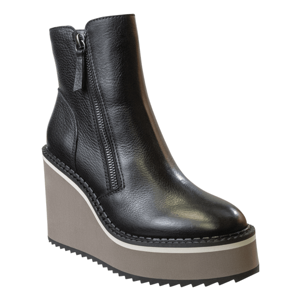 AVAIL in BLACK Wedge Ankle Boots
