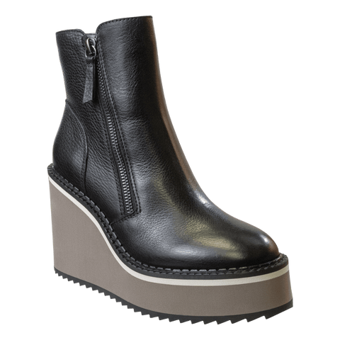 AVAIL in BLACK Wedge Ankle Boots