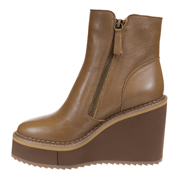 AVAIL in BROWN Wedge Ankle Boots