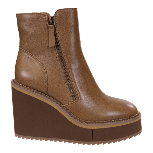 AVAIL in BROWN Wedge Ankle Boots
