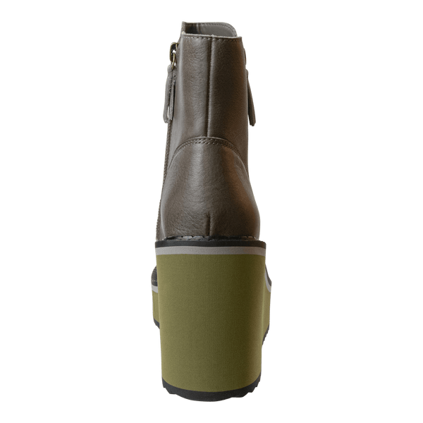 AVAIL in GREIGE Wedge Ankle Boots