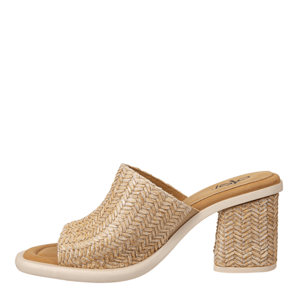 BRAVURA in RAFFIA Heeled Sandals