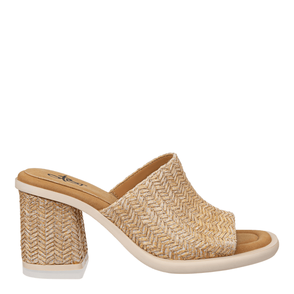 BRAVURA in RAFFIA Heeled Sandals