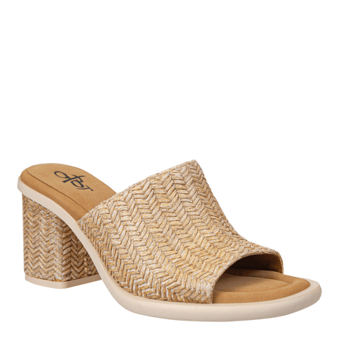 BRAVURA in RAFFIA Heeled Sandals