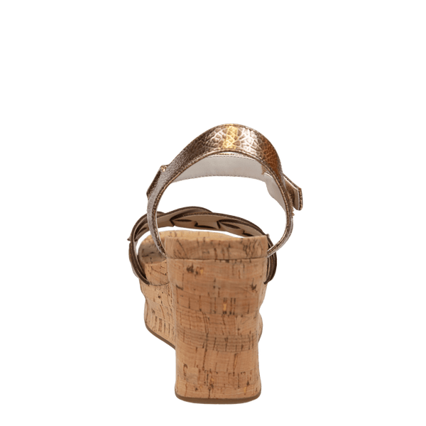 CHARLESTON in GOLD Wedge Sandals