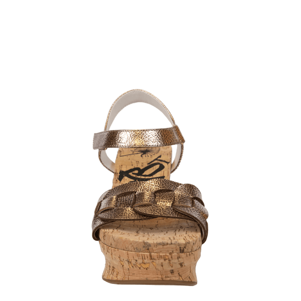 CHARLESTON in GOLD Wedge Sandals