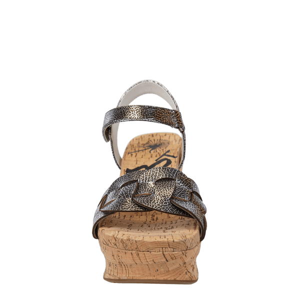 CHARLESTON in SILVER Wedge Sandals