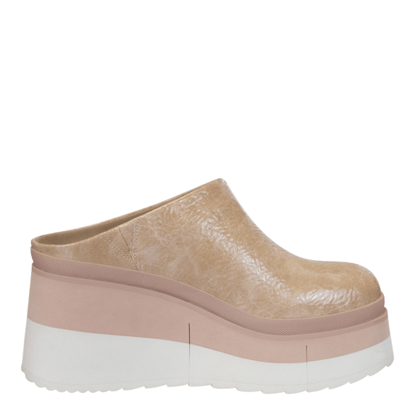 COACH in BEIGE Platform Clogs