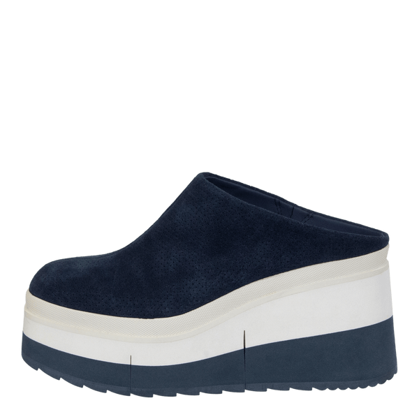 COACH in NAVY Platform Clogs