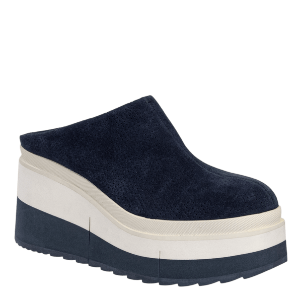 COACH in NAVY Platform Clogs