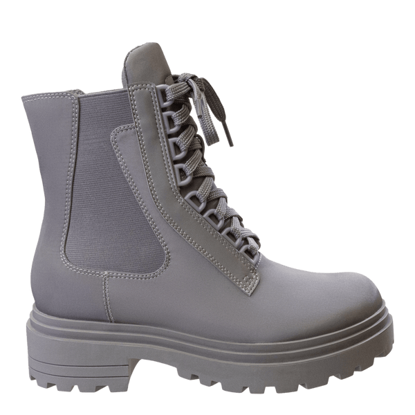 COMMANDER in GREY Combat Boots