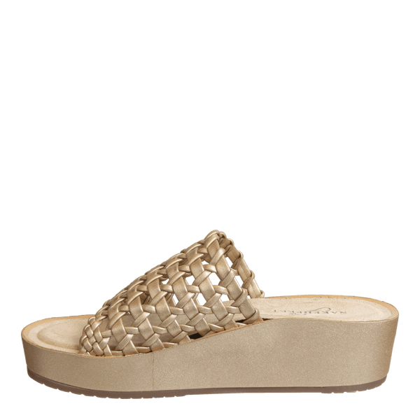 CYPRUS in GOLD Platform Sandals