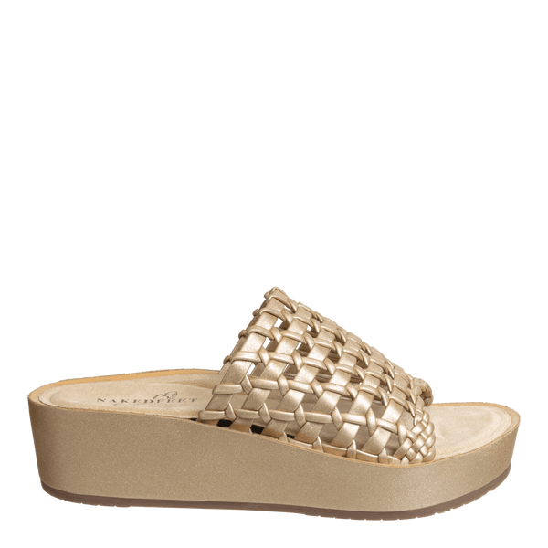 CYPRUS in GOLD Platform Sandals