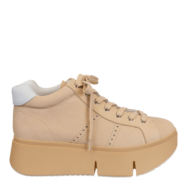 ESSEX in BEIGE Platform High Top Sneakers