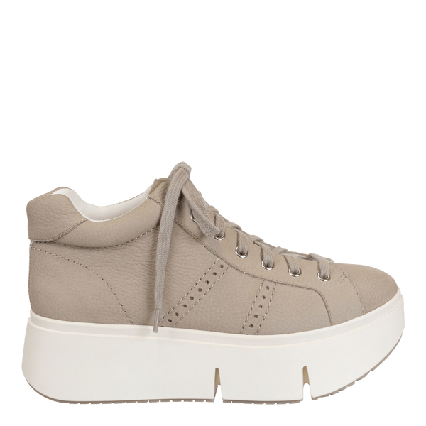 ESSEX in GREIGE Platform High Top Sneakers