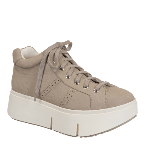 ESSEX in GREIGE Platform High Top Sneakers