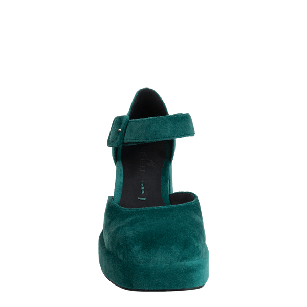 ESTONIA in EMERALD Heeled Clogs