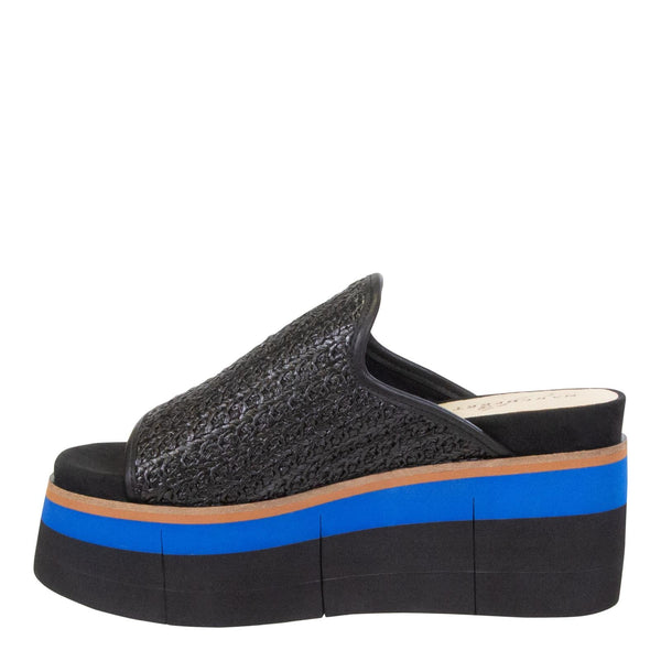 FLOCCI in JET BLACK Platform Sandals