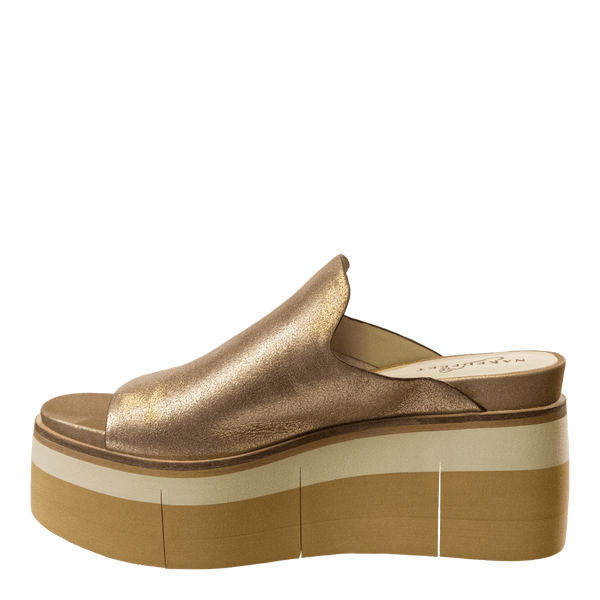 FLOW in GOLD Platform Sandals