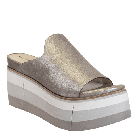 FLOW in SILVER Platform Sandals